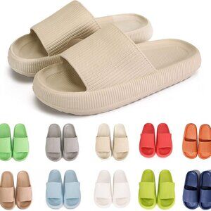 Cloud Slippers for Women Men Soft Non-Slip Shower Bathroom Indoor Outdoor